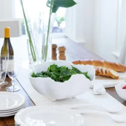 VIDA Nube Large Salad Servers (White)