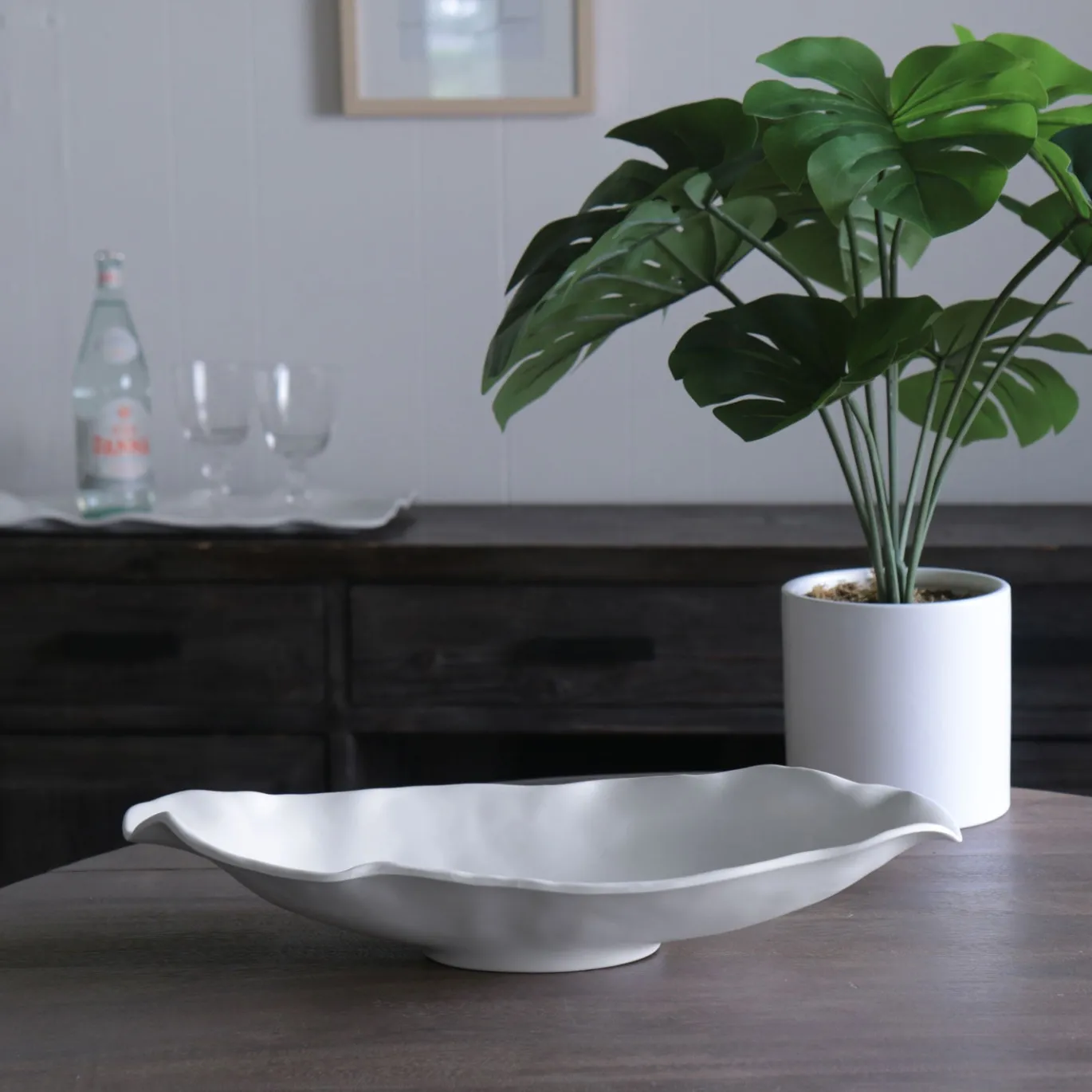 VIDA Nube Medium Oval Bowl (White)