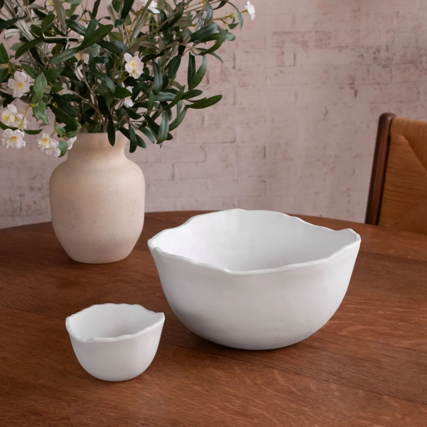 VIDA Nube Osaka Medium Bowl White