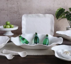 VIDA Nube Round Pedestal Cake Plate (White)