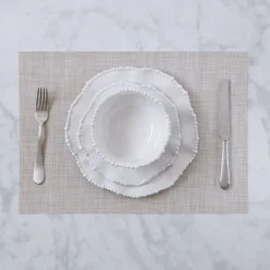 VIDA Rectangular Woven Placemats Set of 4 (Natural)