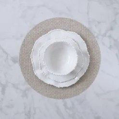 VIDA Round Woven Placemat Set of 4 (Rattan)