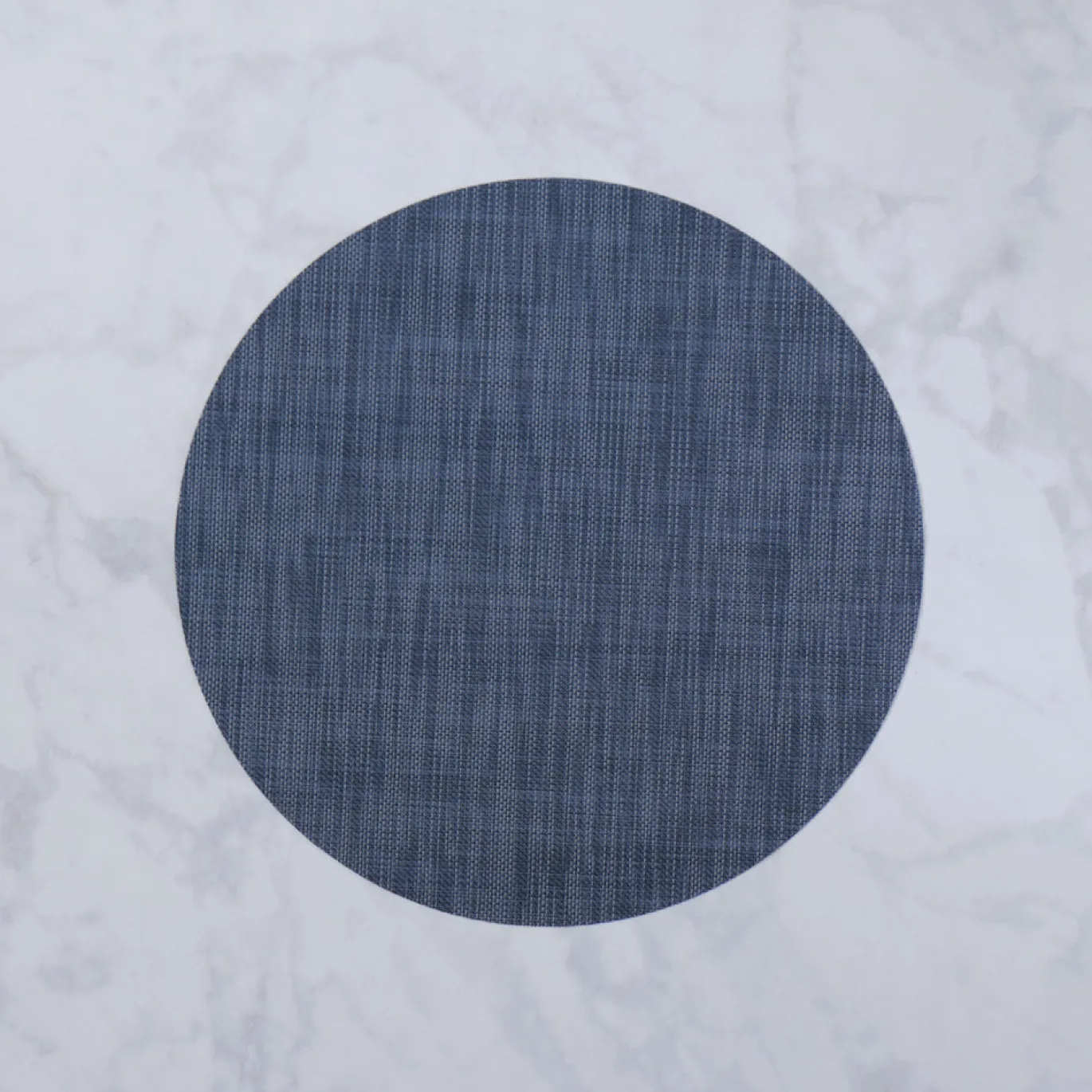 VIDA Round Woven Placemats Set of 4 (Navy)