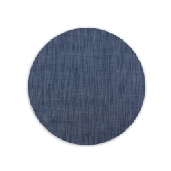 VIDA Round Woven Placemats Set of 4 (Navy)