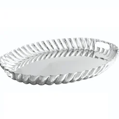 VINTAGE Swirl Oval Tray with Handles